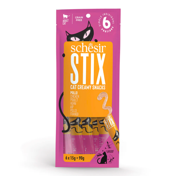 Schesir Gatto Stix Pollo  6X15GR Schesir Gatto Stix Pollo  6X15GR